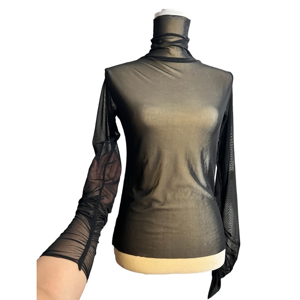 KULU Studio see- through black top SIZE S/M